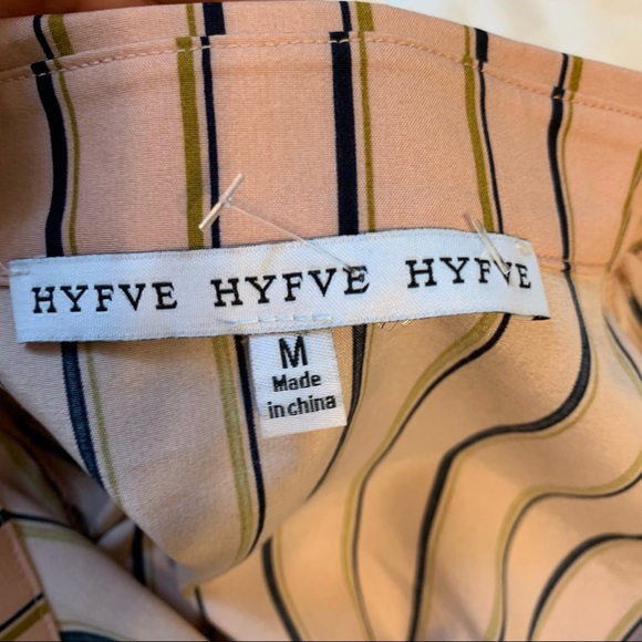 Hyfve  waist tie loose fit blouse, shirt, top, great with black shorts.like new - Picture 7 of 11